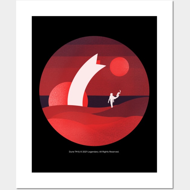 Minimalist Arrakis, Red Sunrise Wall Art by Dream Artworks